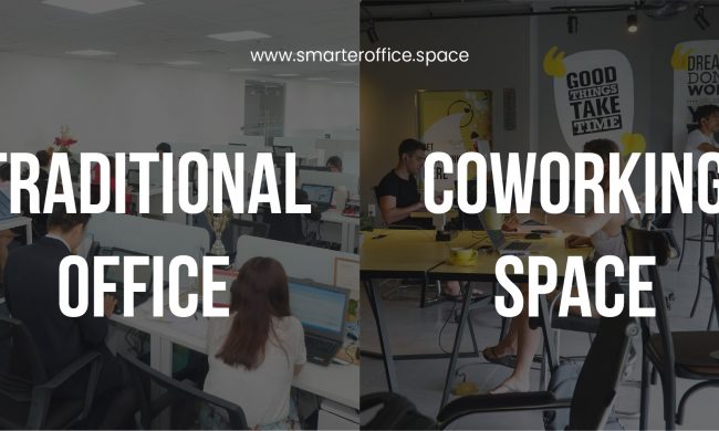 Traditional office vs Coworking space