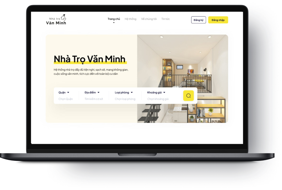 Bespoke Website của nhà trọ văn minh